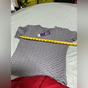 F&D Gray Textured Dot Short Sleeve Tee